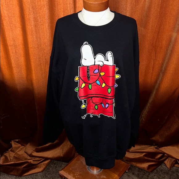 Snoopy Peanuts Christmas Sweatshirt 2X - Picture 1 of 3